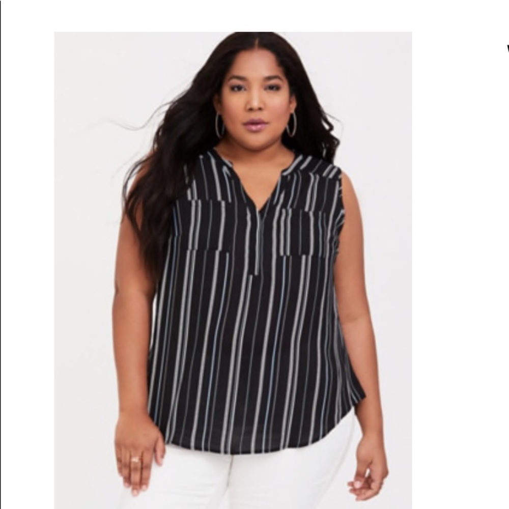 Torrid striped blouse